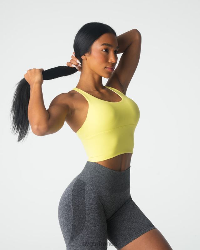 femmes XJRR288 jaune pastel aptitude NVGTN haut de soutien-gorge Matrix