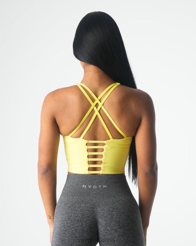 femmes XJRR288 jaune pastel aptitude NVGTN haut de soutien-gorge Matrix