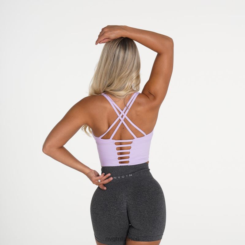 femmes XJRR289 lilas aptitude NVGTN haut de soutien-gorge Matrix