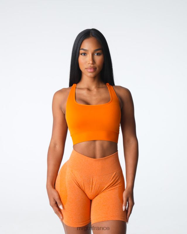 femmes XJRR28 orange brûlée aptitude NVGTN soutien-gorge sans couture prospère