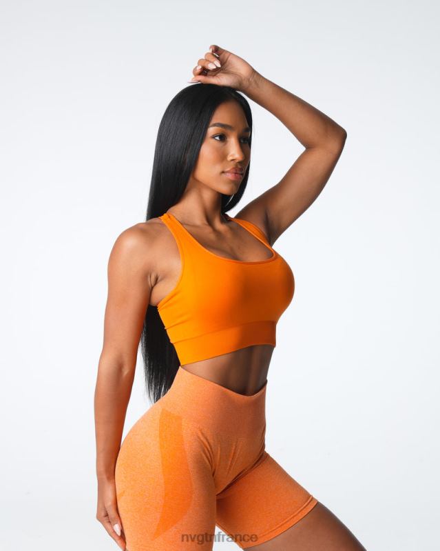 femmes XJRR28 orange brûlée aptitude NVGTN soutien-gorge sans couture prospère