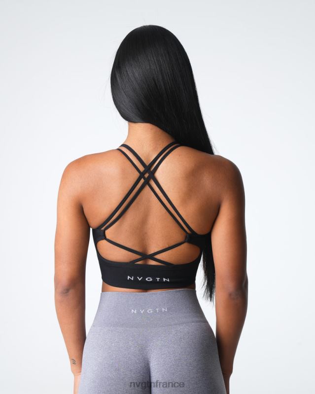femmes XJRR29 noir aptitude NVGTN soutien-gorge sans couture vertu