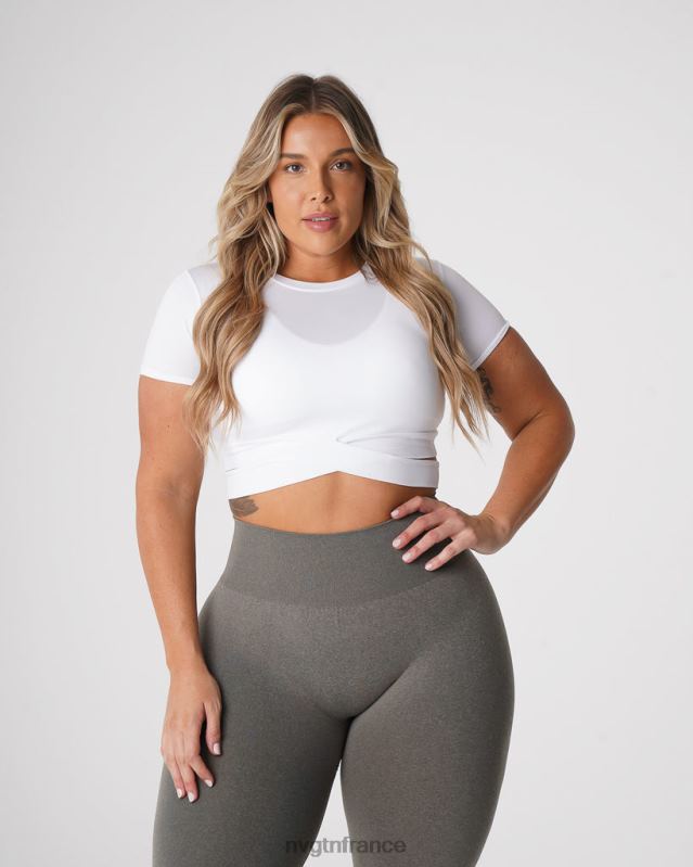 femmes XJRR2247 blanc aptitude NVGTN t-shirt à bandoulière