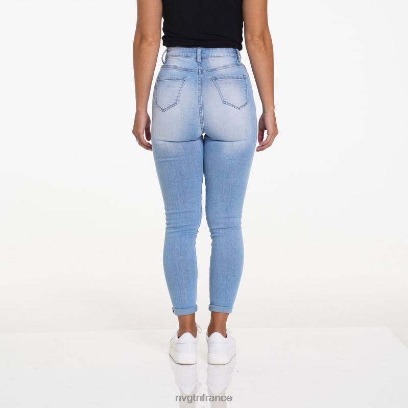 femmes XJRR2744 lavage léger mode de vie NVGTN jean déchiré navishape