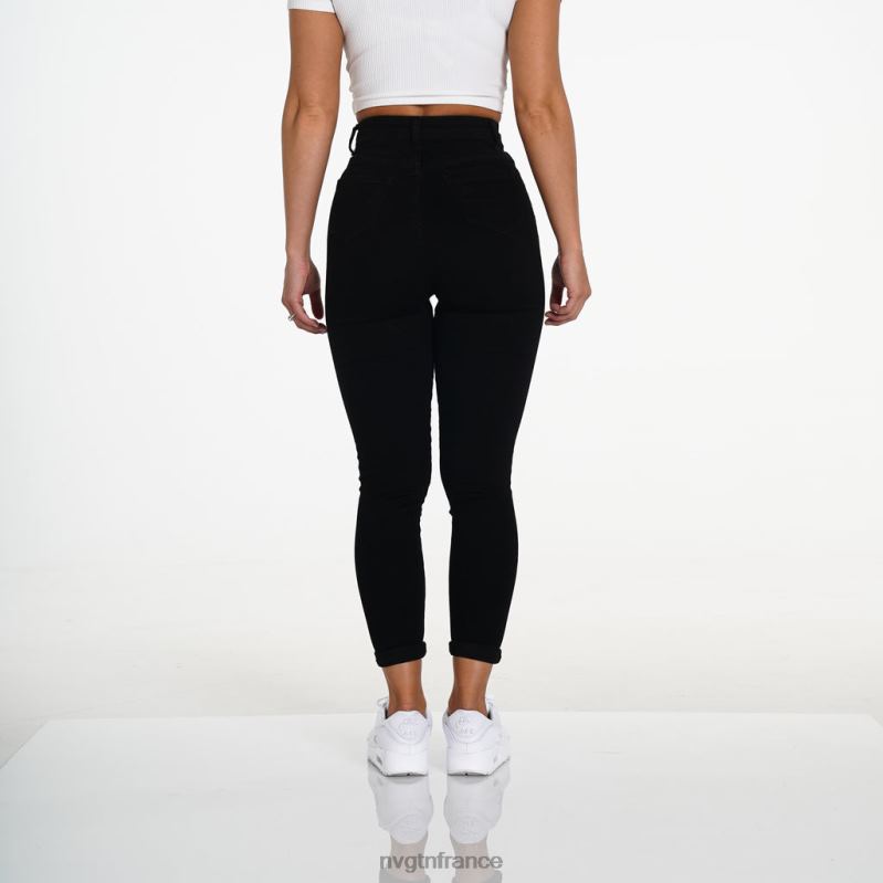 femmes XJRR2745 noir mode de vie NVGTN jean déchiré navishape