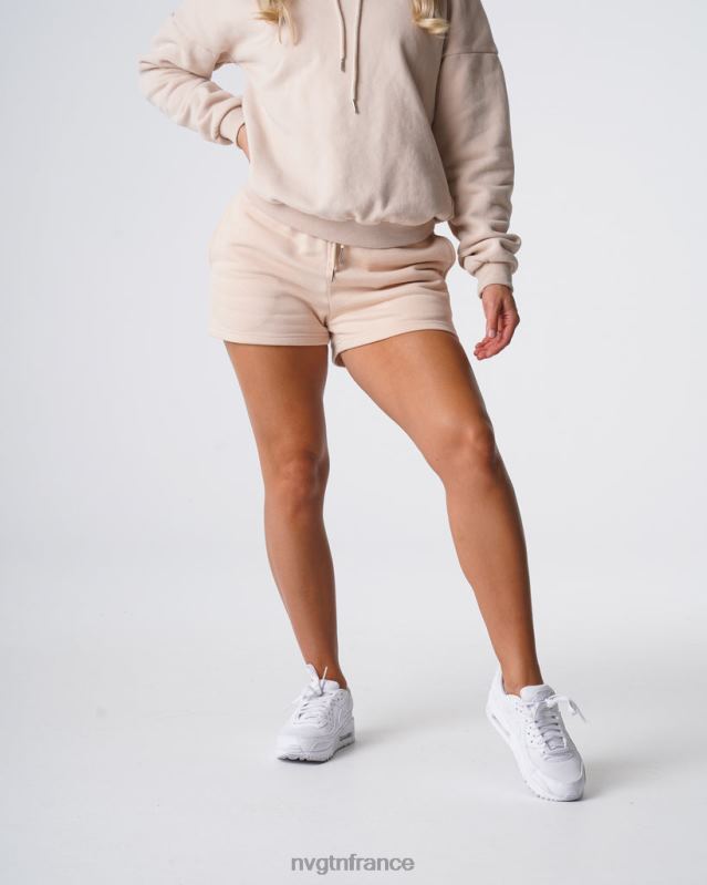 femmes XJRR2740 beige mode de vie NVGTN short de détente essentiel