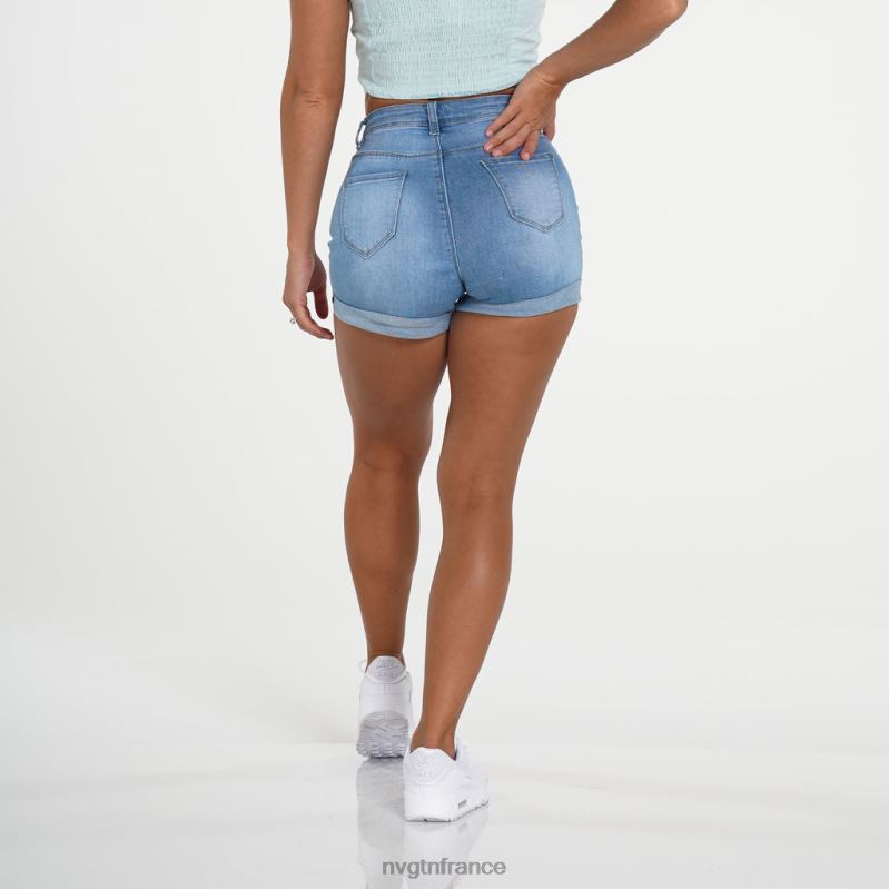 femmes XJRR2747 lavage léger mode de vie NVGTN short en jean navishape