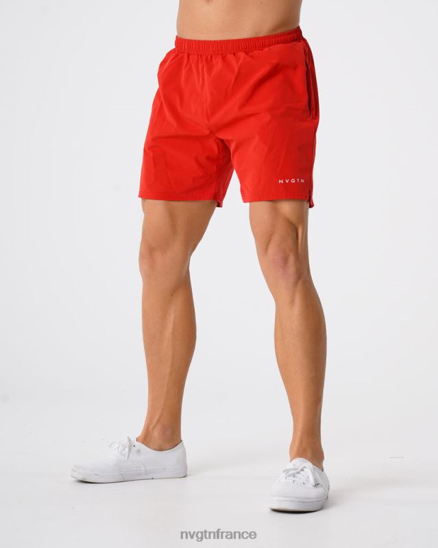 Hommes XJRR2804 rouge bas NVGTN short flexible