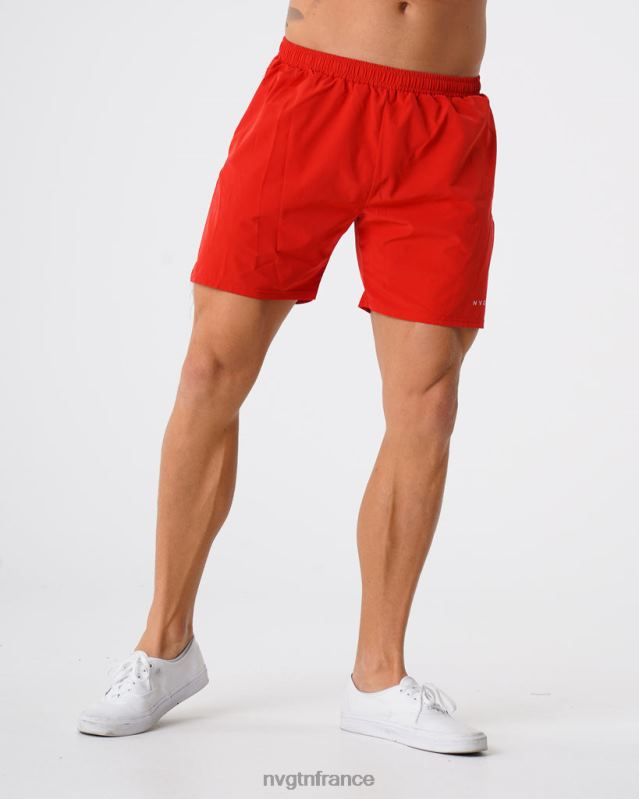 Hommes XJRR2804 rouge bas NVGTN short flexible
