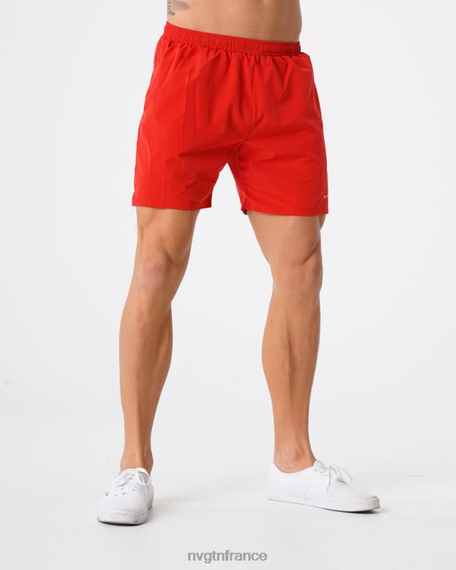 Hommes XJRR2804 rouge bas NVGTN short flexible