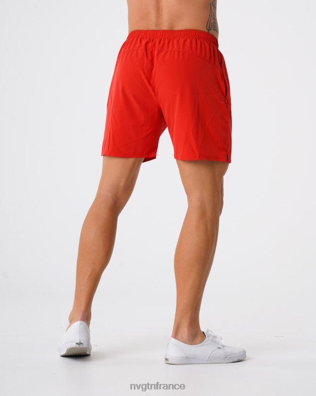 Hommes XJRR2804 rouge bas NVGTN short flexible
