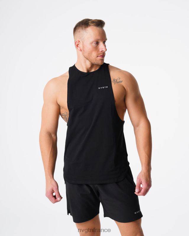 Hommes XJRR2772 noir hauts NVGTN réservoir de bord d'impulsion