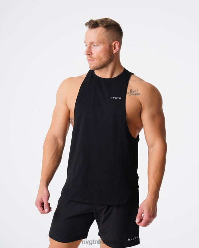Hommes XJRR2772 noir hauts NVGTN réservoir de bord d'impulsion