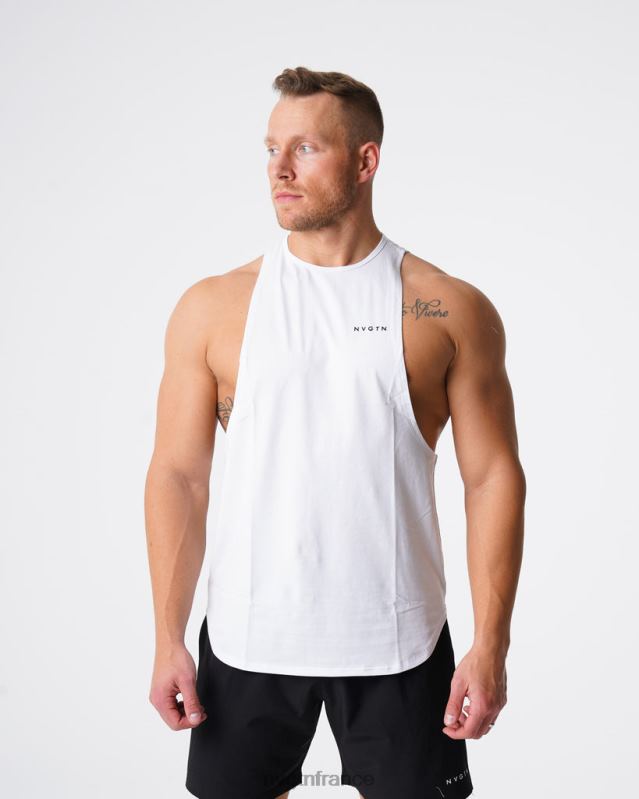 Hommes XJRR2773 blanc hauts NVGTN réservoir de bord d'impulsion