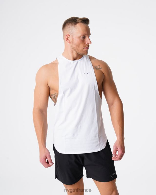 Hommes XJRR2773 blanc hauts NVGTN réservoir de bord d'impulsion