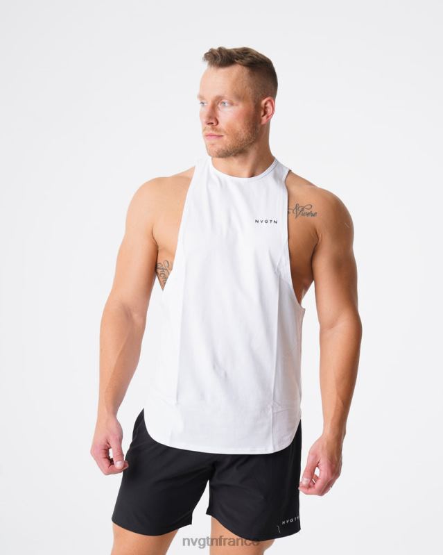 Hommes XJRR2773 blanc hauts NVGTN réservoir de bord d'impulsion