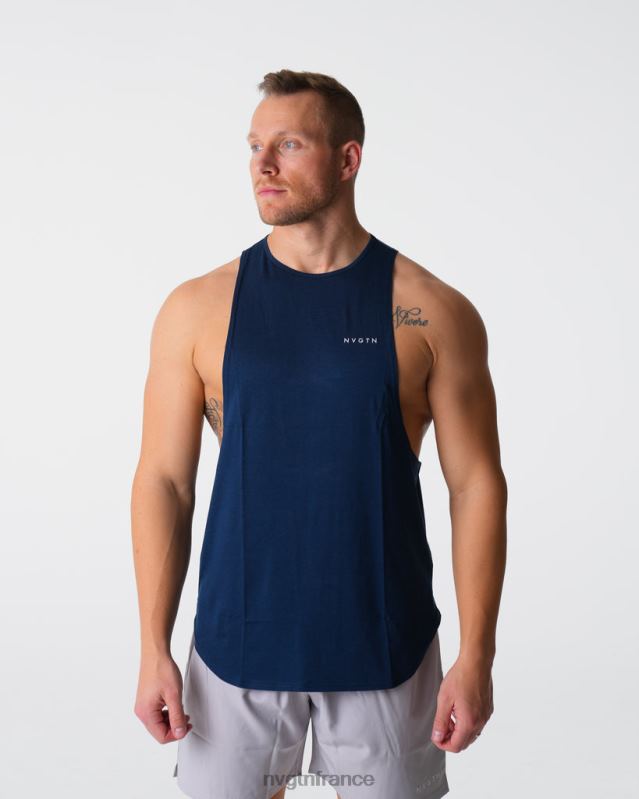 Hommes XJRR2775 marine hauts NVGTN réservoir de bord d'impulsion