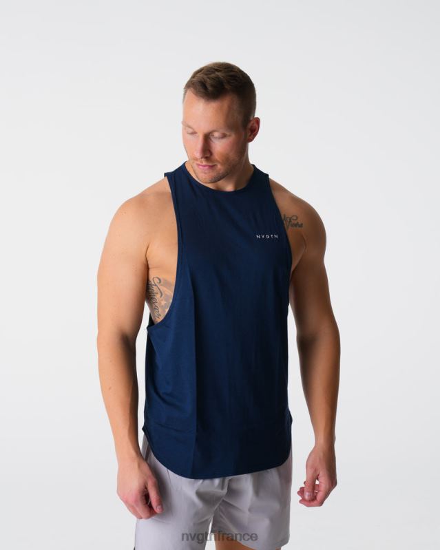 Hommes XJRR2775 marine hauts NVGTN réservoir de bord d'impulsion