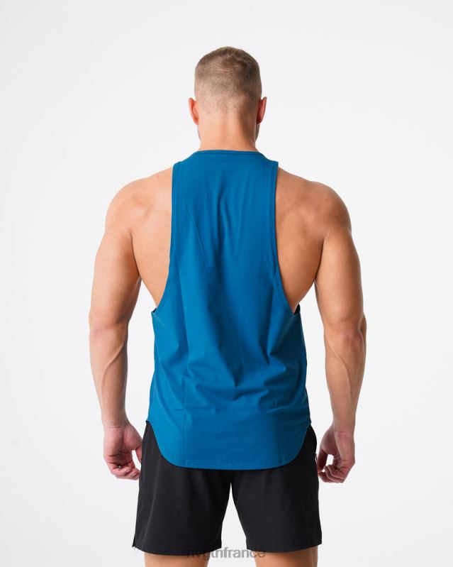 Hommes XJRR2801 bleu français hauts NVGTN réservoir de bord d'impulsion
