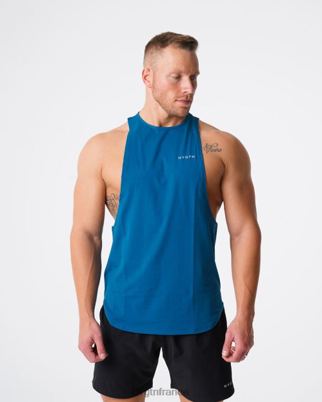 Hommes XJRR2801 bleu français hauts NVGTN réservoir de bord d'impulsion