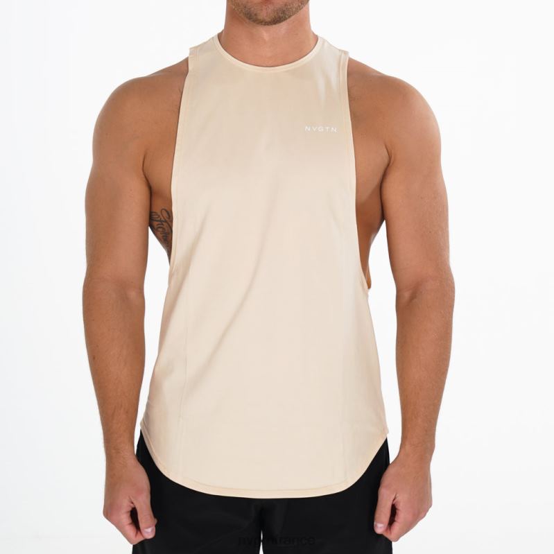 Hommes XJRR2807 beige hauts NVGTN réservoir de bord d'impulsion