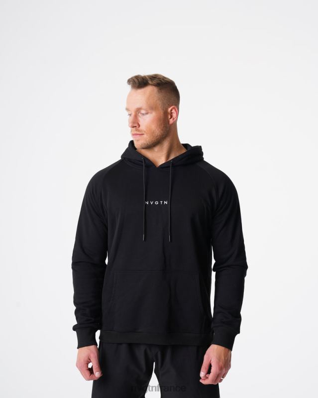 Hommes XJRR2784 noir hauts NVGTN sweat à capuche détente