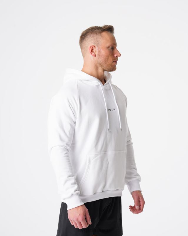 Hommes XJRR2785 blanc hauts NVGTN sweat à capuche détente