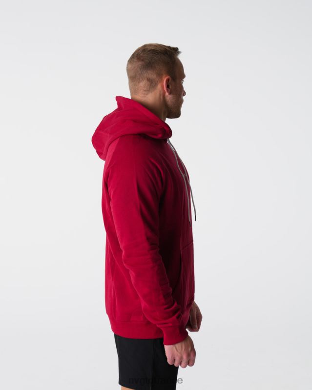 Hommes XJRR2787 cramoisi hauts NVGTN sweat à capuche détente