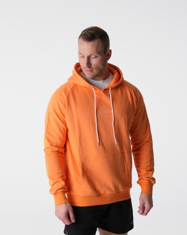 Hommes XJRR2788 orange hauts NVGTN sweat à capuche détente