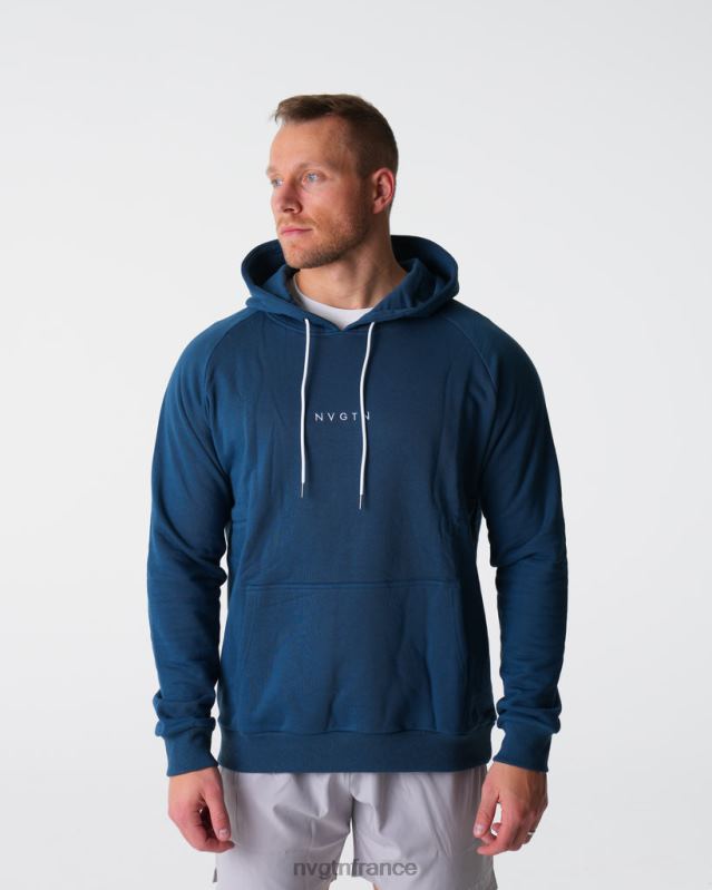 Hommes XJRR2789 marine hauts NVGTN sweat à capuche détente