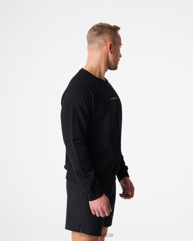 Hommes XJRR2790 noir hauts NVGTN sweat-shirt à col rond