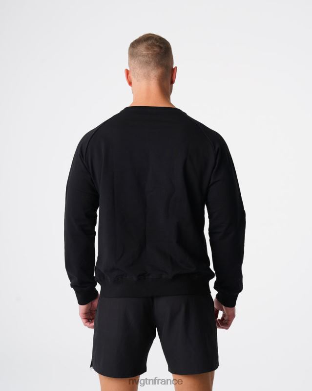 Hommes XJRR2790 noir hauts NVGTN sweat-shirt à col rond
