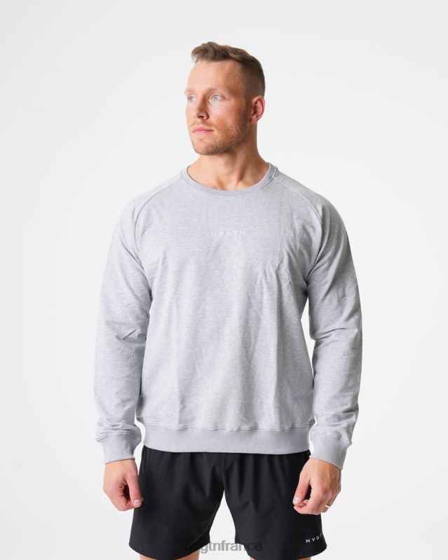 Hommes XJRR2792 gris hauts NVGTN sweat-shirt à col rond