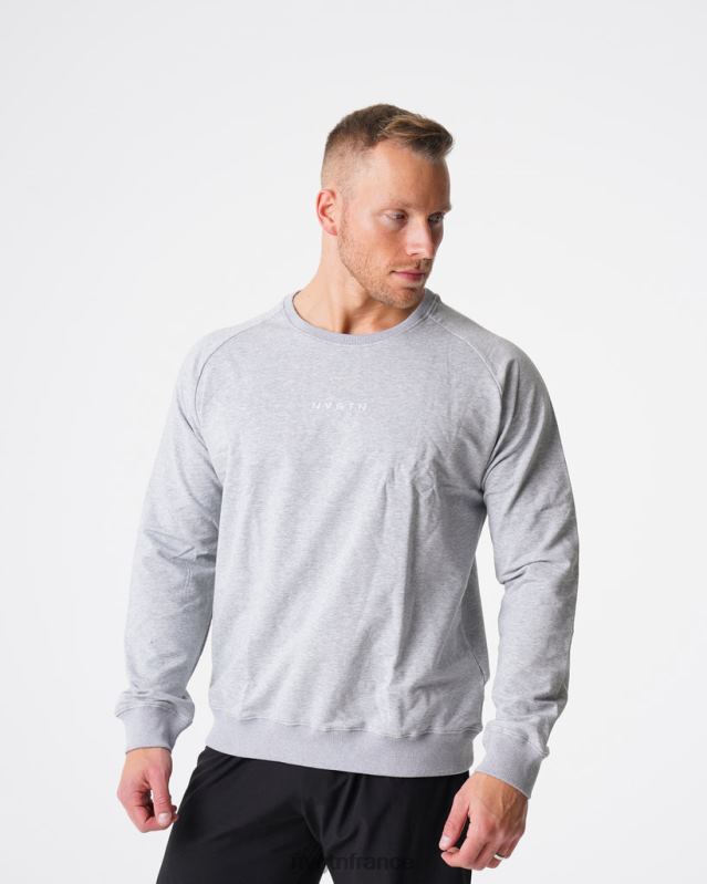 Hommes XJRR2792 gris hauts NVGTN sweat-shirt à col rond