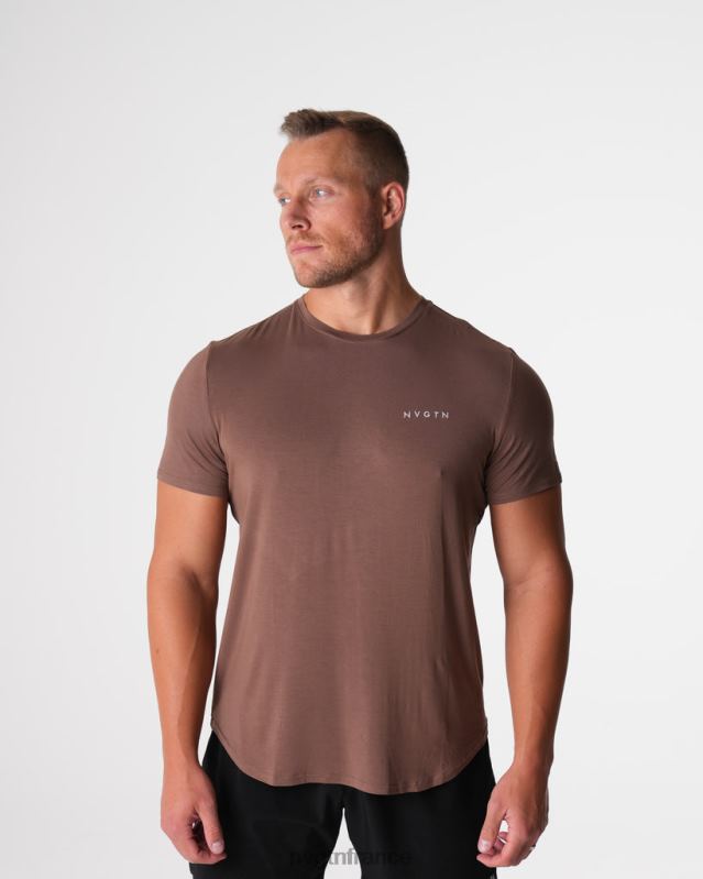 Hommes XJRR2762 moka hauts NVGTN t-shirt ajusté technique