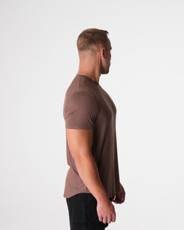Hommes XJRR2762 moka hauts NVGTN t-shirt ajusté technique