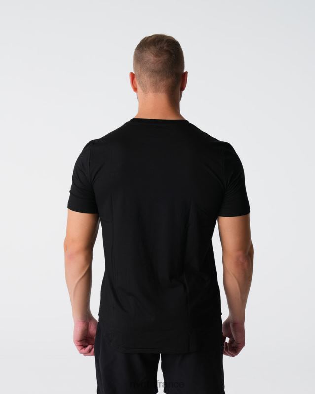 Hommes XJRR2763 noir hauts NVGTN t-shirt ajusté technique